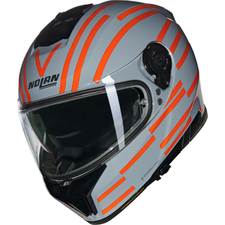 Мотошлем NOLAN N80-8 Grigio/Arancione Glossy 349