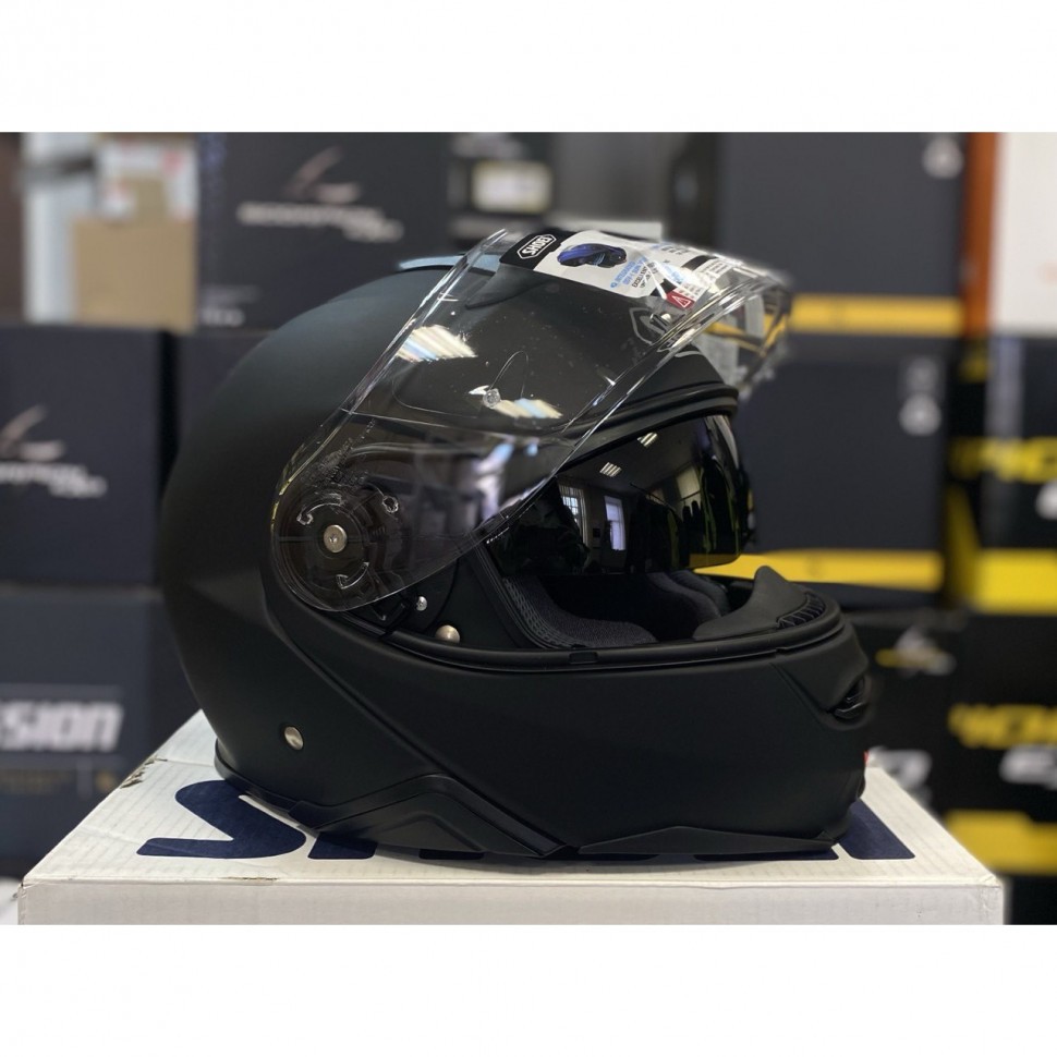 Мотошлем Shoei Neotec II Candy, цвет Черный Матовый - купить в