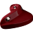 Козырек Guang Lacquered Glossy Herold Red
