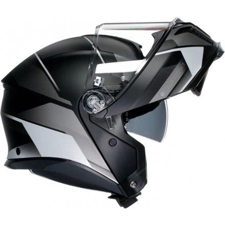 Мотошлем AGV Tourmodular, цвет Perception Matt Black/Silver