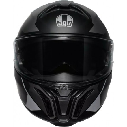 Мотошлем AGV Tourmodular, цвет Perception Matt Black/Silver