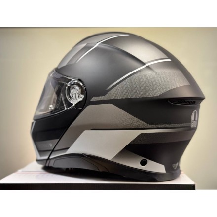 Мотошлем AGV Tourmodular, цвет Perception Matt Black/Silver
