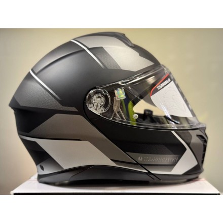 Мотошлем AGV Tourmodular, цвет Perception Matt Black/Silver