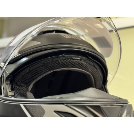 Мотошлем AGV Tourmodular, цвет Perception Matt Black/Silver