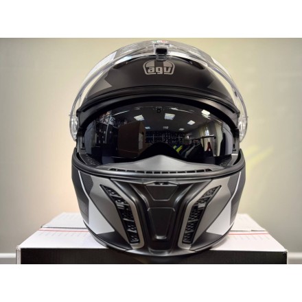 Мотошлем AGV Tourmodular, цвет Perception Matt Black/Silver