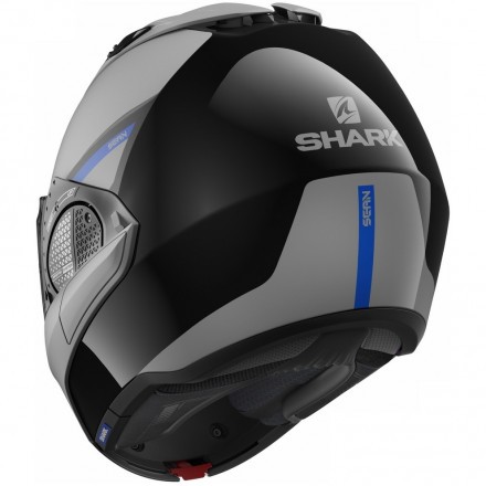 Мотошлем Shark Evo-Gt Sean, цвет Серый Матовый/Черный