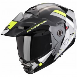 Мотошлем Scorpion Exo ADX-2 Galane цвет Серый/Черный/Желтый
