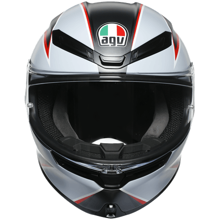 Мотошлем AGV K-6 Multi Flash Matt Black/Grey/Red