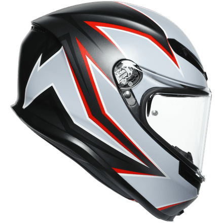 Мотошлем AGV K-6 Multi Flash Matt Black/Grey/Red