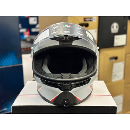 Мотошлем AGV K-6 Multi Flash Matt Black/Grey/Red