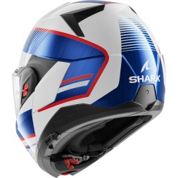Мотошлем Shark OXO Sikter, цвет Белый/Синий/Красный