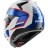 Мотошлем Shark OXO Sikter, цвет Белый/Синий/Красный