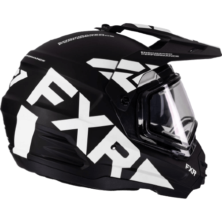 Шлем FXR Torque X Team Blk/White W/ E Shield &amp; Sun Shade с подогревом