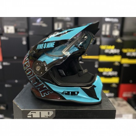 Шлем 509 Delta R3L Teal Maroon Galaxy с подогревом 