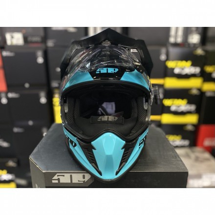 Шлем 509 Delta R3L Teal Maroon Galaxy с подогревом 