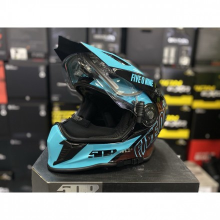Шлем 509 Delta R3L Teal Maroon Galaxy с подогревом 