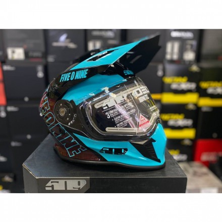 Шлем 509 Delta R3L Teal Maroon Galaxy с подогревом 