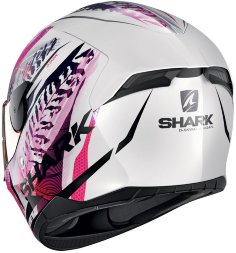 Мотошлем Shark D-Skwal 2 Shigan, цвет Белый/Розовый/Черный
