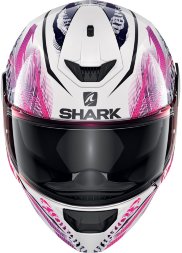 Мотошлем Shark D-Skwal 2 Shigan, цвет Белый/Розовый/Черный