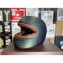 Мотошлем Guang Full Face Custom Dark Green