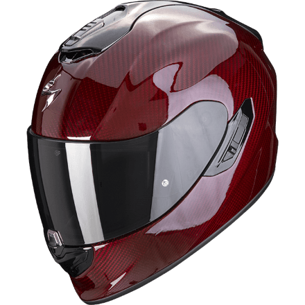 Мотошлем Scorpion Exo-1400 Carbon Air Solid, цвет Красный Карбон 