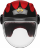 Мотошлем Guang Jet Speedrun V.2 (Black &amp; Ruby) 