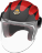 Мотошлем Guang Jet Speedrun V.2 (Black &amp; Ruby) 