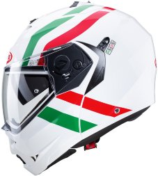 Мотошлем Caberg Duke II, цвет Белый/Зеленый/Красный Superlegend Italia
