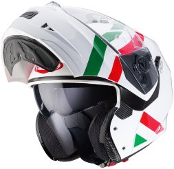 Мотошлем Caberg Duke II, цвет Белый/Зеленый/Красный Superlegend Italia