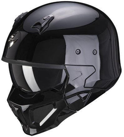 Мотошлем Scorpion Exo Covert-X Solid, цвет Черный