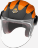 Мотошлем Guang Jet Speedrun V.2 (Black &amp; Tangerine)