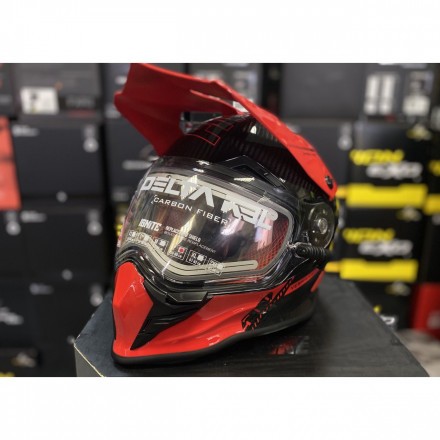 Шлем 509 Delta R3L Carbon Vermillion Ops с подогревом