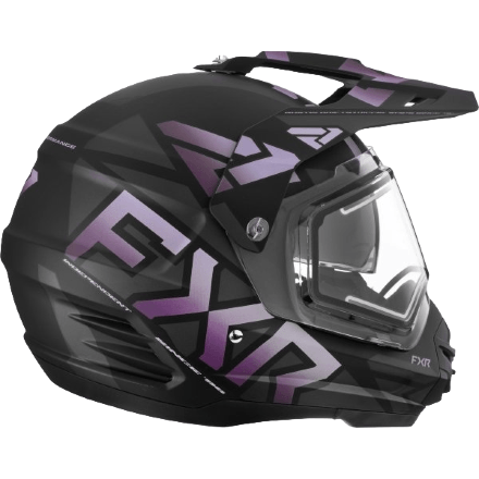 Шлем FXR Torque X Team Grape W/ E Shield &amp; Sun Shade с подогревом