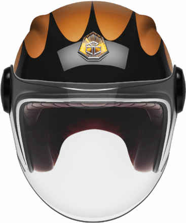 Мотошлем Guang Jet Speedrun V.2 (Black &amp; Copper) 