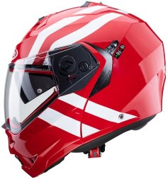 Мотошлем Caberg Duke II, цвет Красный/Белый Superlegend