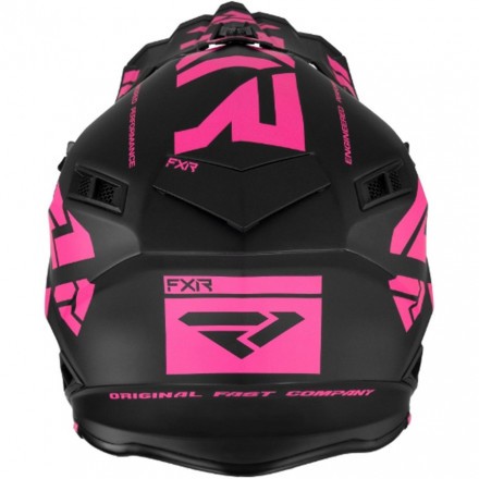 Шлем FXR Helium Race Div Black/Electric Pink Quick Release