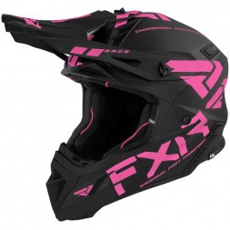 Шлем FXR Helium Race Div Black/Electric Pink Quick Release