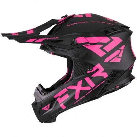 Шлем FXR Helium Race Div Black/Electric Pink Quick Release