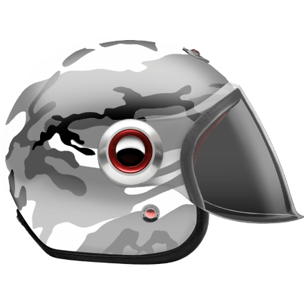 Мотошлем Ruby Belvedere Camouflage Gray