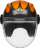 Мотошлем Guang Jet Speedrun V.2 (Carbon &amp; Tangerine)