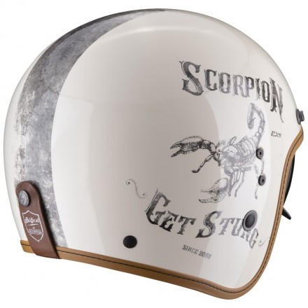 Мотошлем Scorpion Exo Belfast Evo Pique, цвет Белый/Черный