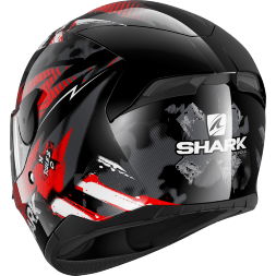 Мотошлем Shark D-skwal 2 Penxa, цвет Черный/Красный