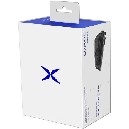 Bluetooth мотогарнитура Scorpion Exo Com LINK-1C Singleцвет, Черный