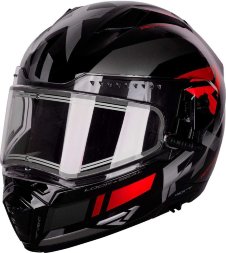 Шлем для снегохода FXR Maverick Modular Team Helmet W/E Shield Black/Char/Red