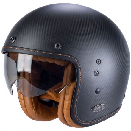 Мотошлем Scorpion Exo Belfast Carbon Solid, цвет Карбон Матовый
