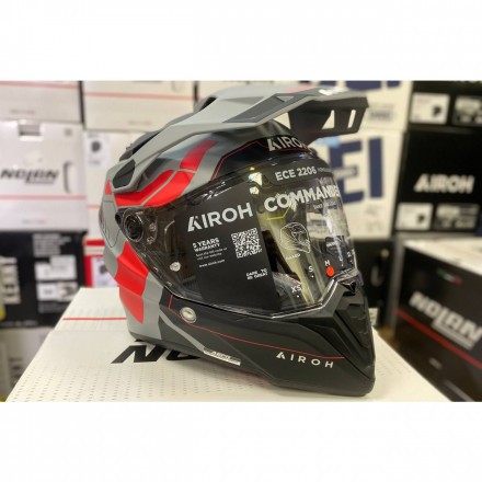 Шлем Airoh Commander 2 Reveal Red Fluo Matt