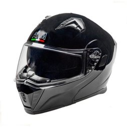 Шлем AiM JK906 Black Glossy с электрообогревом 