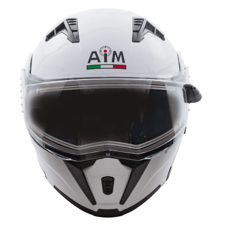 Шлем AiM JK906 White Glossy с электрообогревом  