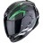 Мотошлем Scorpion Exo-491 Kripta, цвет Черный/Зеленый/Белый