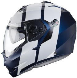 Мотошлем Caberg Duke II Impact, цвет Синий Матовый/Белый Матовый 